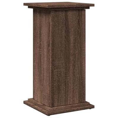VidaXL Sokkel met opbergruimte 31x30x60 cm bewerkt hout bruin eiken - thumbnail