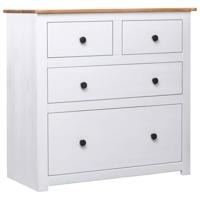 Dressoir Panama Range 80x40x83 cm grenenhout wit - thumbnail