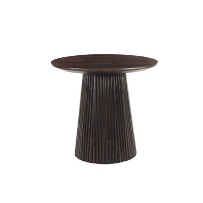 Sohome Ronde Salontafel 'Olav' Mangohout, 50cm, kleur Walnoot