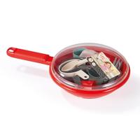 Ecoiffier 100% chef servies en bestek in pan, 19dlg. - thumbnail
