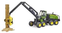 Bruder 02135 John Deere 1270G Boomrooimachine + Boomstam 1:16 - thumbnail