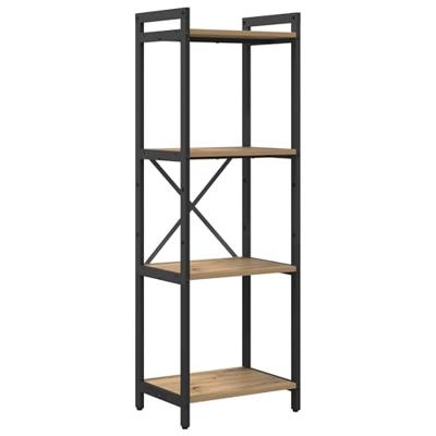 Boekenkast artisanaal eikenkleurig 40 x 30 x 118 cm