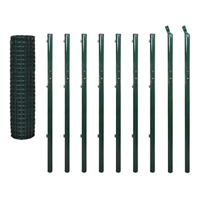 VidaXL Euro hek 10x1,7 m staal groen VidaXL Euro hek 10x1,7 m staal groen