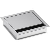 Bachmann 930.310 Kabeldoorvoering Vierkant Klem-Ø (max.): 5 mm Aluminium Zilver (mat, geëloxeerd) 1 stuk(s) - thumbnail