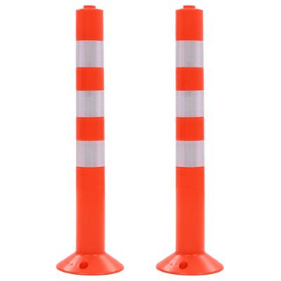 VidaXL Verkeerspalen 75 cm kunststof 2 st