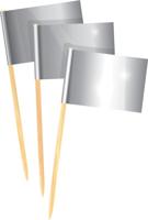 Cocktailprikkers Zilver 25 Jaar Huwelijk - thumbnail