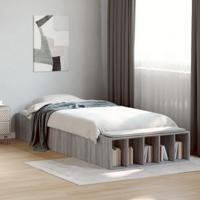 Bedframe bewerkt hout grijs sonoma eikenkleurig 90x190 cm - thumbnail