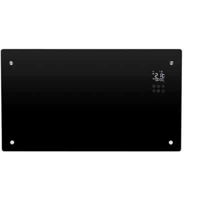 Convector Verwarming Eurom Alutherm Verre 1500W Voor in de Badkamer met Wi-Fi en Glazen Behuizing Zwart
