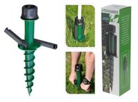 Universele ingraaf stokparasolhouder stokparasolvoet stokparasolvoet kunststof Nampook, geschikt voor kleine stokparasols - Nampook - thumbnail