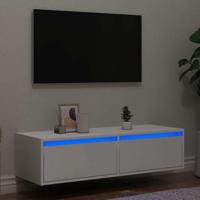 Tv-meubel met LED-verlichting 100X35,5x25 cm wit - thumbnail