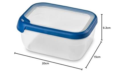 Curver Grand Chef Vershoudbak Rechthoek 1.8L Transparant/Donkerblauw Curver Grand Chef Vershoudbak Rechthoek 1.8L Transparant/Donkerblauw
