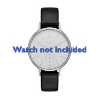 Skagen horlogeband SKW2415 Leder Zwart 14mm - thumbnail