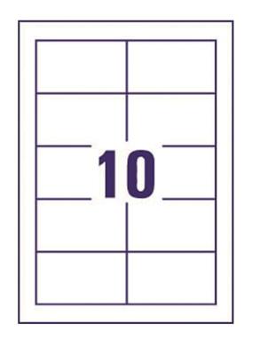 Visitekaart Avery Zweckform C32011-25 85x54mm 200gr 250stuks Visitekaart Avery Zweckform C32011-25 85x54mm 200gr 250stuks