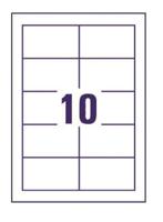 Visitekaart Avery Zweckform C32011-25 85x54mm 200gr 250stuks - thumbnail