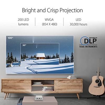 Asus E1R Beamer LED 200 lm Werkt op accu, Geïntegreerde luidspreker - thumbnail
