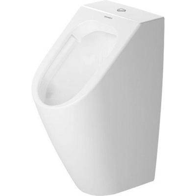 Duravit ME by Starck urinoir spoelrandloos met boveninlaat zonder vlieg incl. bev. afvoer horizontaal/verticaal wit 2815300000