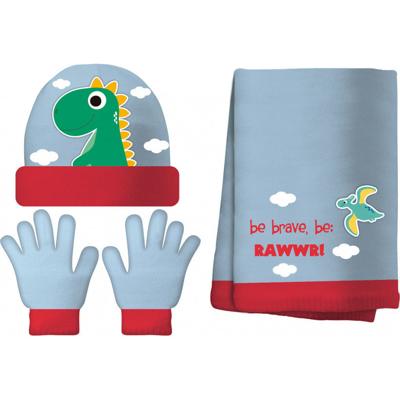 Zaska winterset jongens katoen blauw 4-delig one-size