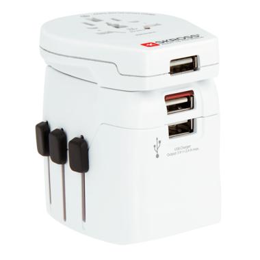 Skross 1302555 Reisstekker Pro Light 3xUSB World