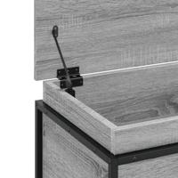 Opbergbox met deksel 100x40x51,5 cm bewerkt hout grijs sonoma - thumbnail