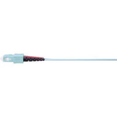 Renkforce RF-4755212 Glasvezel Optische vezel Aansluitkabel 1.00 m Turquoise [1x LC-stekker - 1x SC-stekker] 50/125 µ Multimode OM3