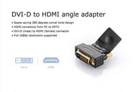Akasa AK-CBHD16-BK DVI-D HDMI Zwart kabeladapter/verloopstukje - thumbnail