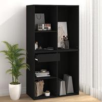 Cosmeticakast 80x40x75 cm bewerkt hout zwart - thumbnail