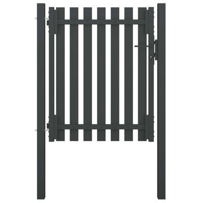 VidaXL Poort 1x1,5 m staal antraciet