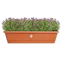 Bloempot Elho 20 x 78 x 17 cm Bruin Plastic Vierkant - thumbnail