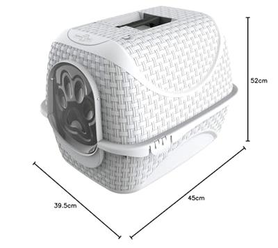 Bama Pet Kattenbak 41.8x50.5x39.6 cm Wit Bama Pet Kattenbak 41.8x50.5x39.6 cm Wit