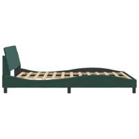 Bedframe zonder matras 140x200 cm fluweel donkergroen - thumbnail