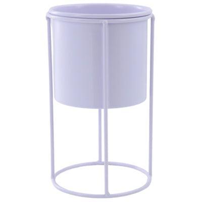 Housevitamin bloempot op standaard metaal lila 19 cm | 12 stuks