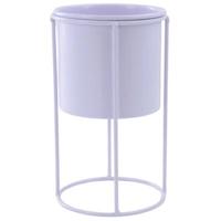 Housevitamin bloempot op standaard metaal lila 19 cm | 12 stuks - thumbnail