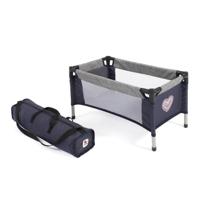 Poppen Reisbedje - Melange Navy Grijs - thumbnail