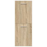 4-delige Badkamermeubelset bewerkt hout sonoma eikenkleurig - thumbnail