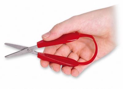 Handwerkschaar - rond | Lusvormig zelfopenend handvat | Ideaal voor mensen met reuma | PR63003