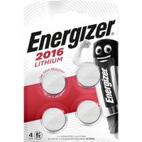 Energizer knoopcellen lithium CR2016, blister van 4 stuks - thumbnail