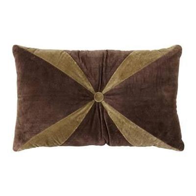 HKliving Velvet Sierkussen 30 x 50 cm - Brown
