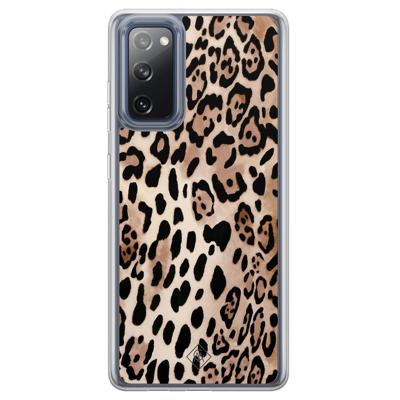 Samsung Galaxy S20 FE hybride hoesje - Golden wildcat