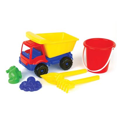 Kiepwagen met Emmerset 6-delig Kiepwagen met Emmerset 6-delig