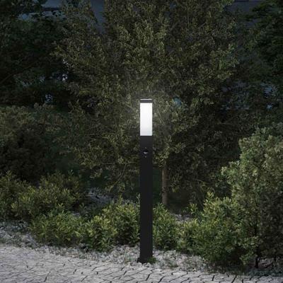 Bolderverlichting met sensor 80 cm zwart IP44
