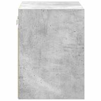 Garage wandkast betongrijs bewerkt hout - thumbnail