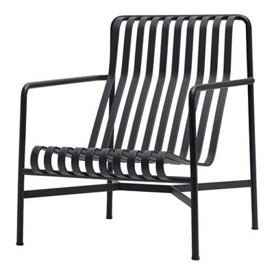 HAY Palissade lounge high tuinstoel anthracite HAY Palissade lounge high tuinstoel anthracite