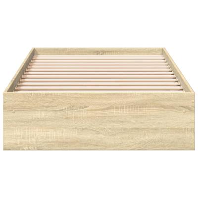 Bedframe met lades bewerkt hout sonoma eikenkleurig 75x190 cm - thumbnail