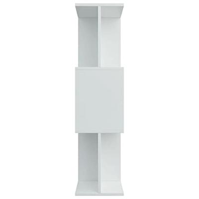 Boekenkast/kamerscherm 80x24x96 cm bewerkt hout wit