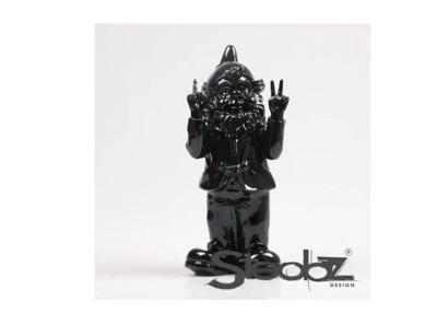 Stoobz kabouter peace 31cm zwart