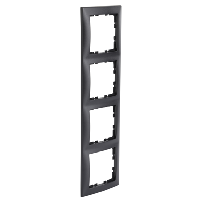 Berker S1 Afdekraam | 4-voudig | Antraciet - 66.046.26