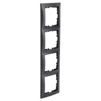 Berker S1 Afdekraam | 4-voudig | Antraciet - 66.046.26 - thumbnail