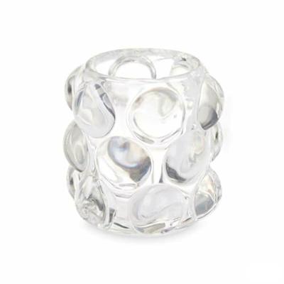 Kaarshouder Gift Decor Transparant Kristal 8,4 x 9 x 8,4 cm Microbolletjes (12 Stuks)