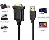 TECHly USB/seriële aansluitkabel 1,50 m IDATA-USB2-SER-1A zwart [1x USB 2.0-stekker A - 1x RS232-stekker) - thumbnail