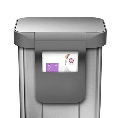 Simplehuman Prullenbak Liner Pocket 45 liter Zilver